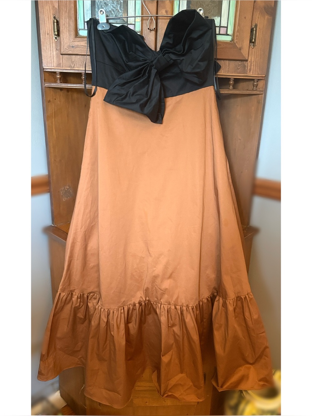 Anthropologie Hutch Bow-Tie Maxi Dress in size 6